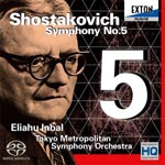 Dmitry Shostakovich - Symphony No.5 : Inbal / Tokyo Metropolitan Symphony Orchestra (Hybrid) (Japan Import)
