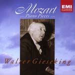 Walter Gieseking (piano) - Mozart: Piano Pieces (Japan Import)
