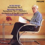 Franz Bruggen (conductor), Orchestra of the 18th Century - Mendelssohn: Symphonies Nos. 4 & 5 (Japan Import)