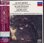 Mstislav Rostropovich (cello), Benjamin Britten (piano) - Schubert: Arpeggione Sonata / Debussy: Cello Sonata, etc. [SHM-SACD] [Limited Release] (Japan Import)